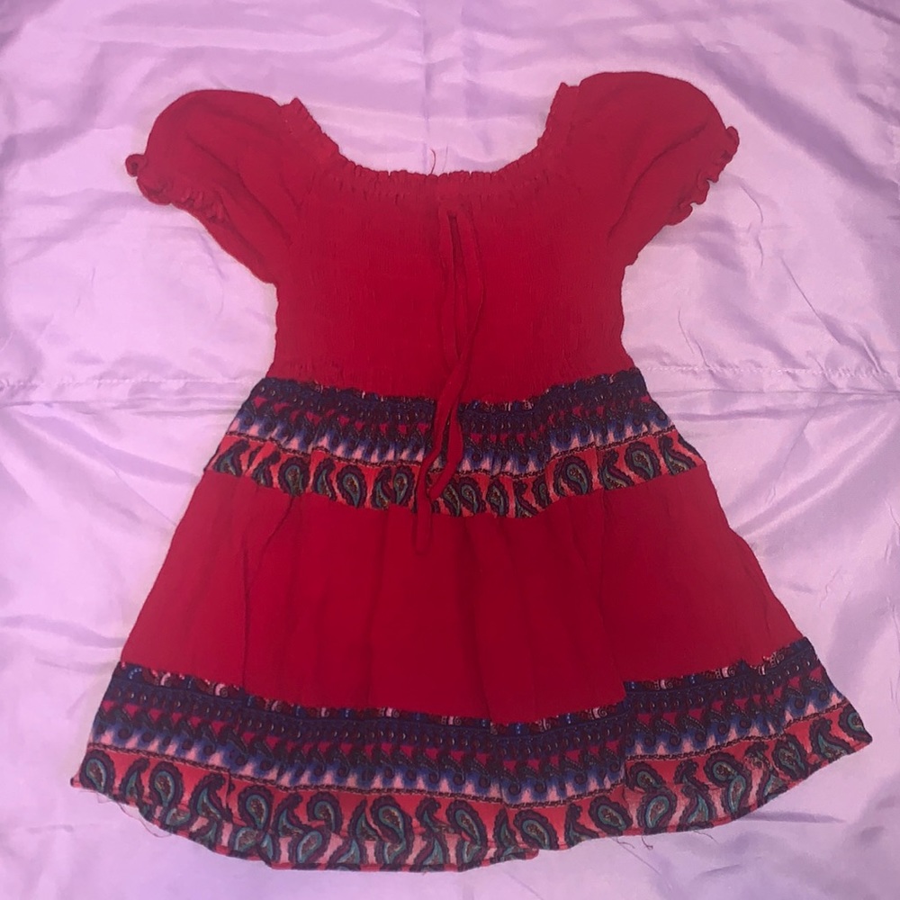 12 months red dress